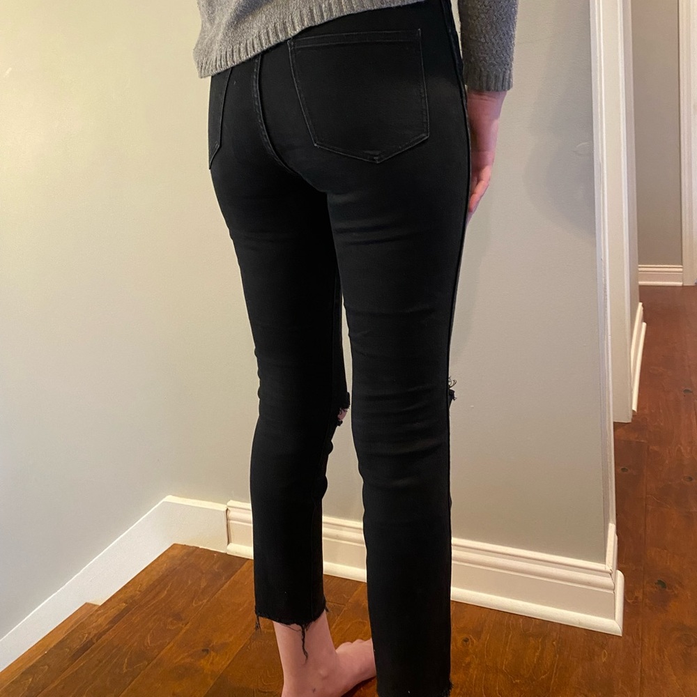 MadeWell High Rise Black Ripped Jeans - Picture 4 of 4
